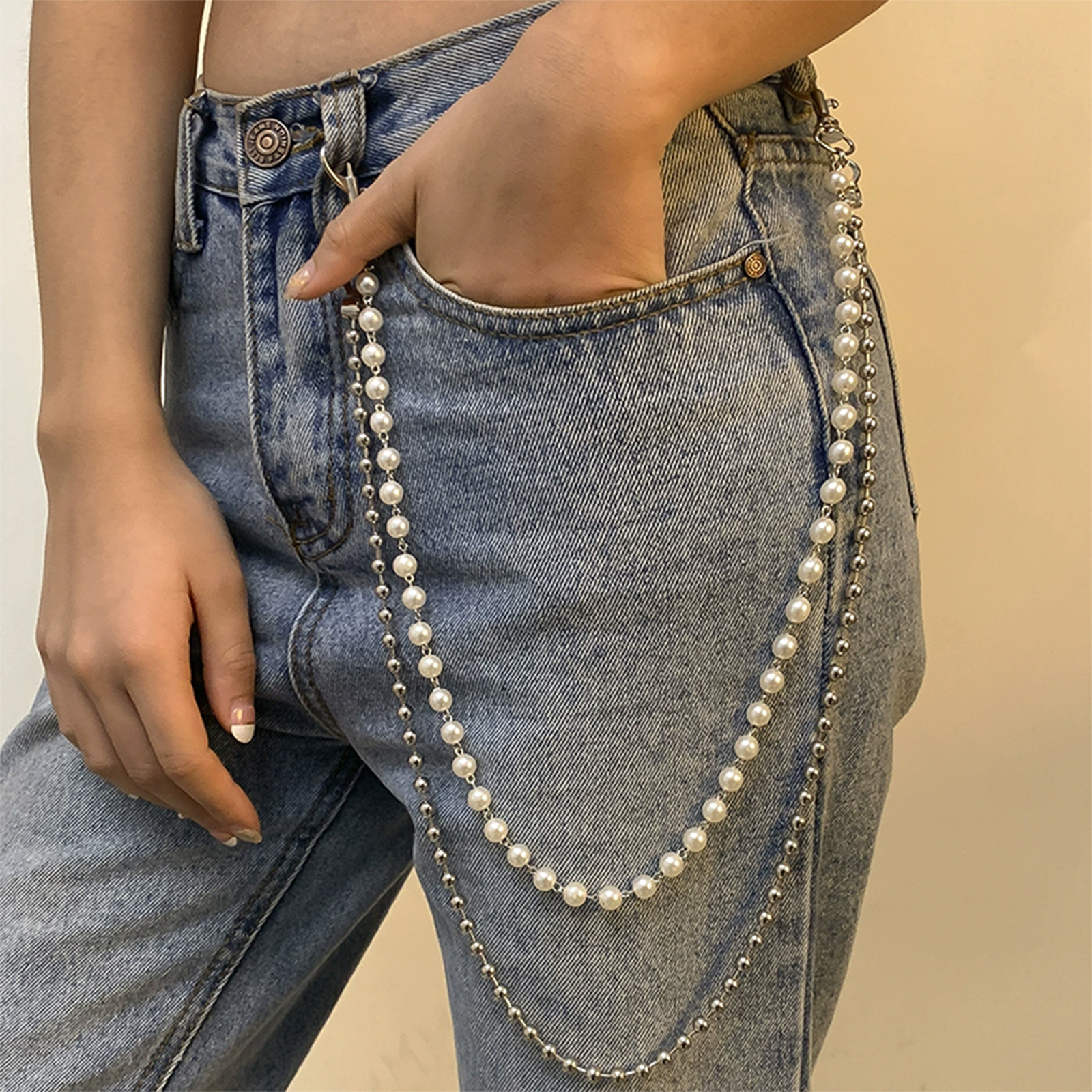 Women'S Jeans Accessories - Simple Waist Chain For Women Temperament
