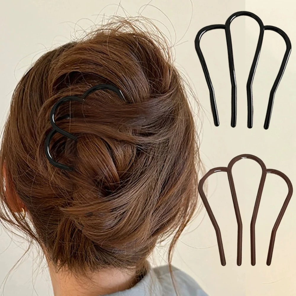 Women Accessories Aesthetic - Elegant Soft Acrylic U-Shape Hair Sticks