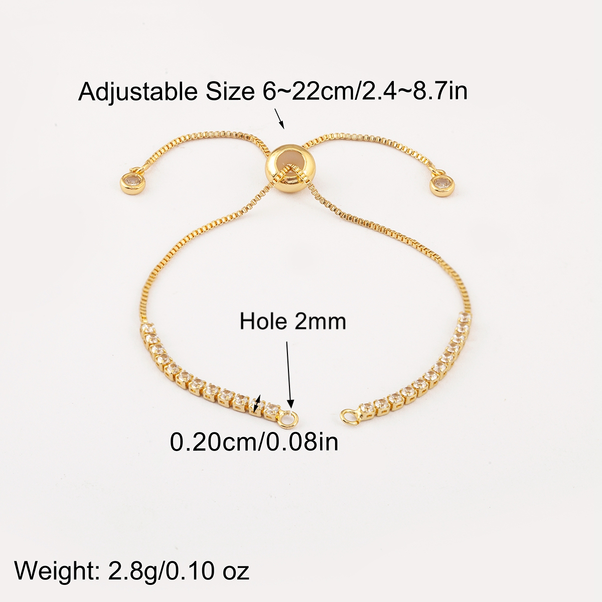 Nidin Hot White Zircon Paralle – Women Accessories Chain Bewertung und Preis