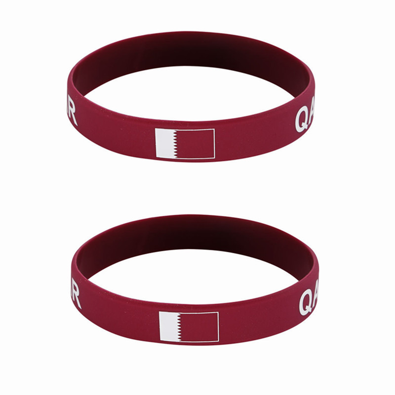 2pcs Qatar Flag Silicone Brace – Women Accessories Qatar Bewertung und Preis