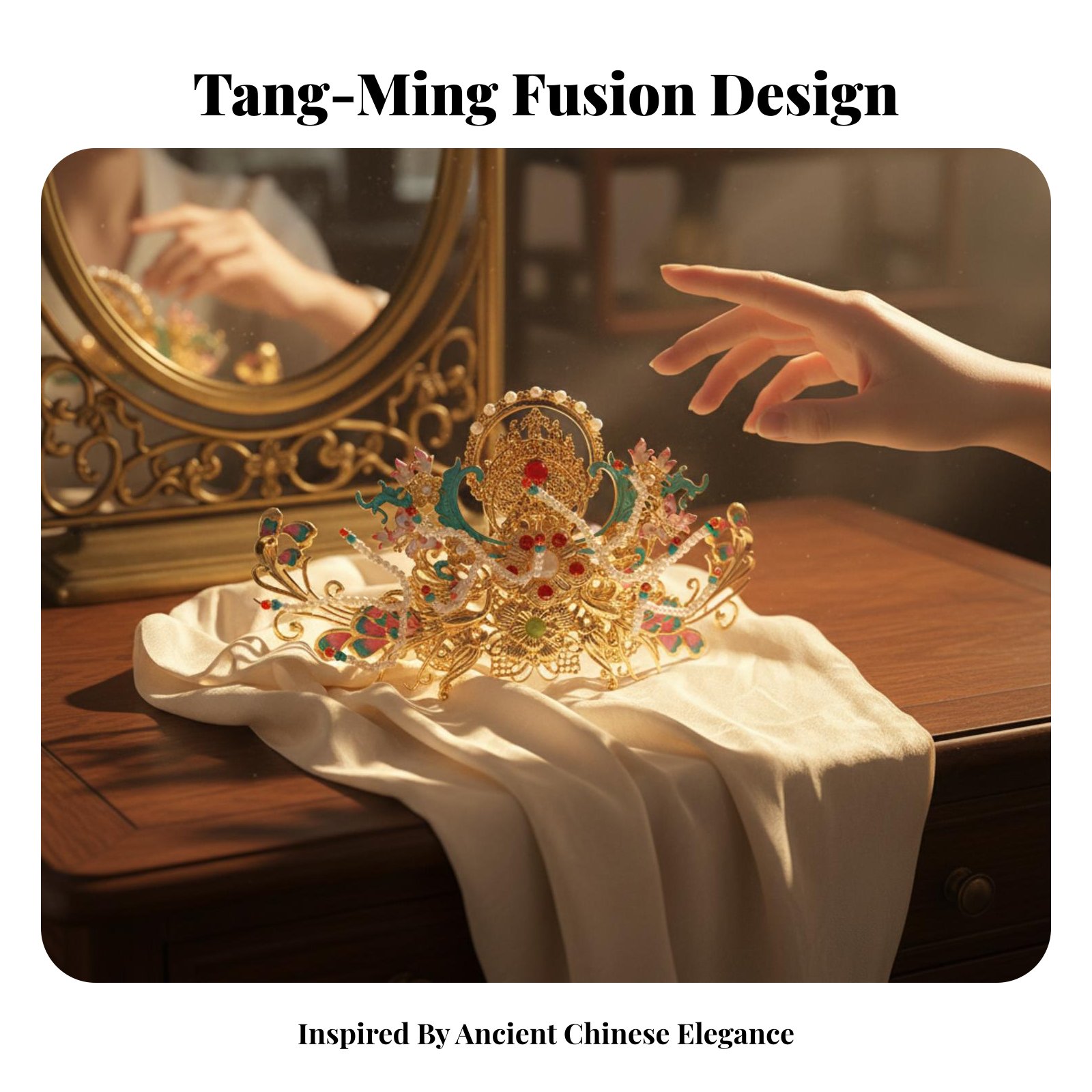 Traditional Chinese Hair Crown – Women Accessories Aesthetic Bewertung und Preis