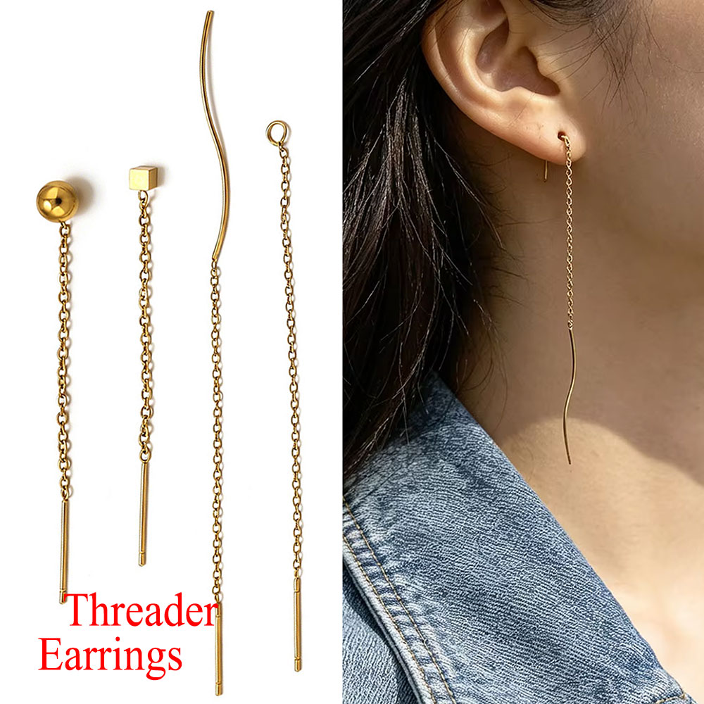10pcs Stainless Steel Long Ear – Women Accessories Chain Bewertung und Preis