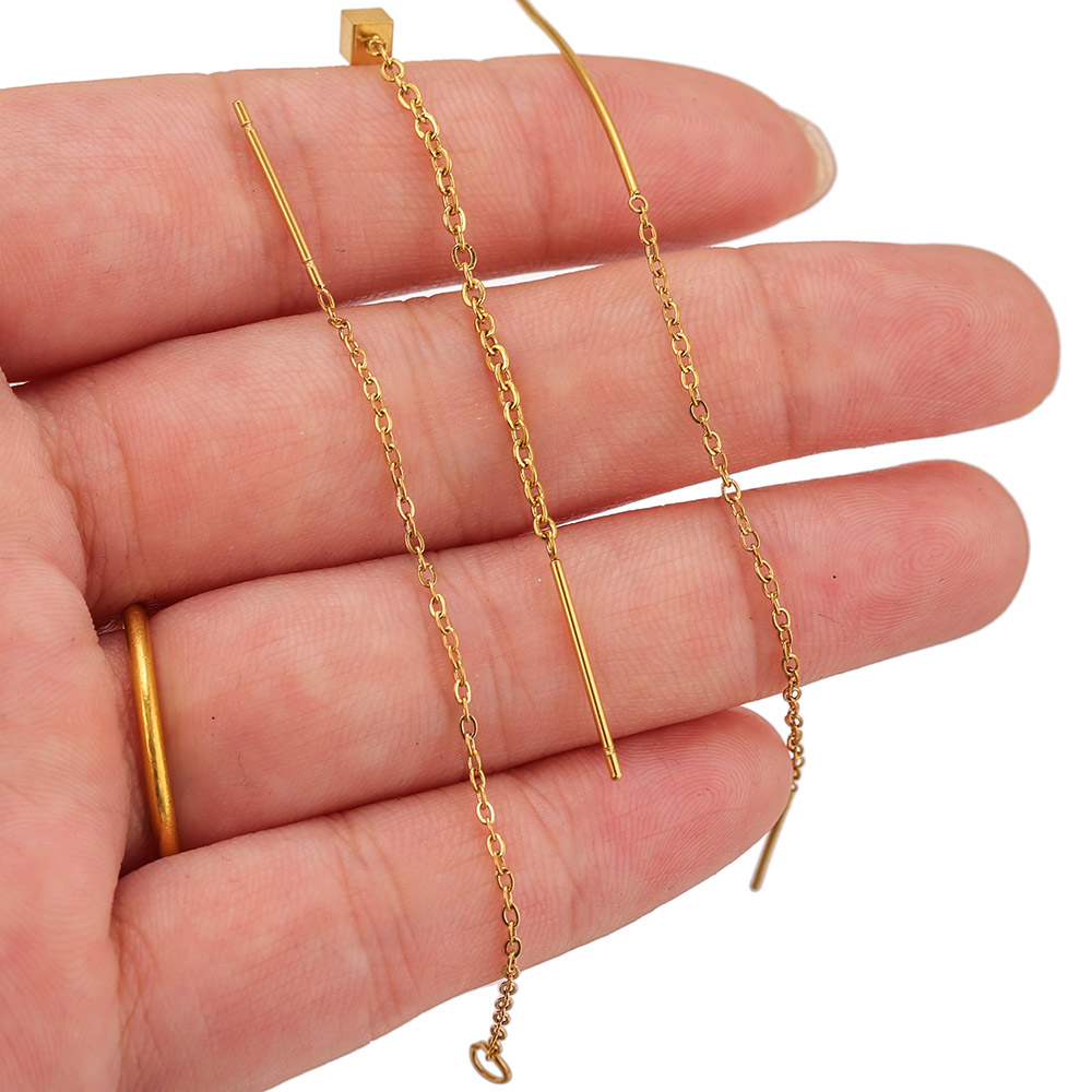 10pcs Stainless Steel Long Ear – Women Accessories Chain Bewertung und Preis