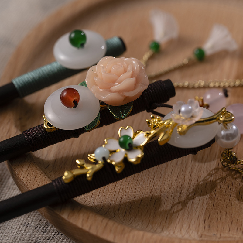 1Pc Wooden Hairpin Headdress f – Women Accessories Shop Bewertung und Preis