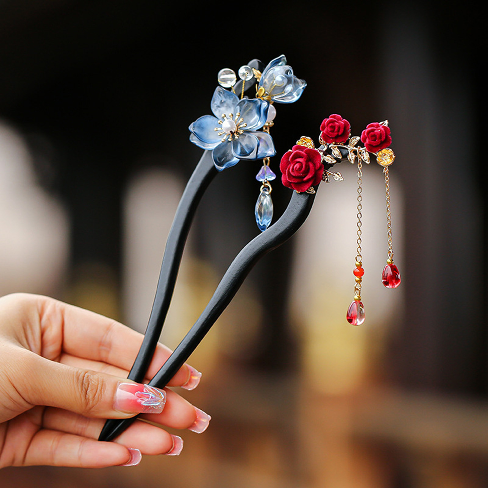 Chinese Style Flower Tassel Ha – Women Accessories Shop Bewertung und Preis
