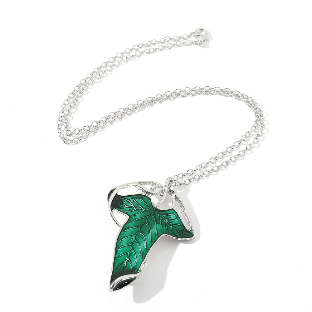 Vintage Green Leaf Pendant Nec – Women Accessories Chain Bewertung und Preis
