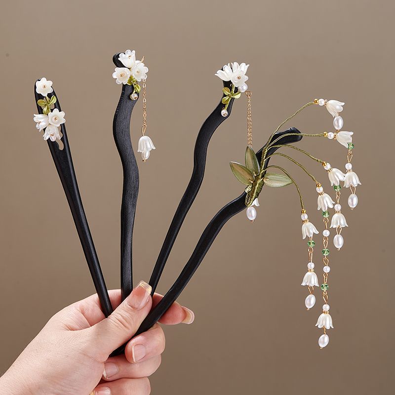 Wooden Flower Hairpin Vintage  – Women Accessories Shop Bewertung und Preis