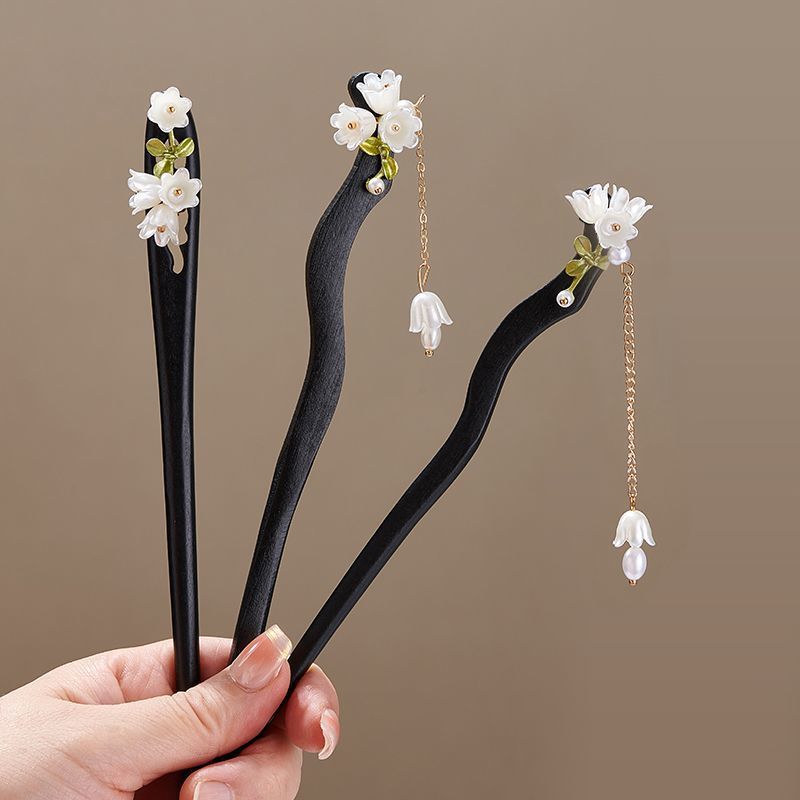 Wooden Flower Hairpin Vintage  – Women Accessories Shop Bewertung und Preis