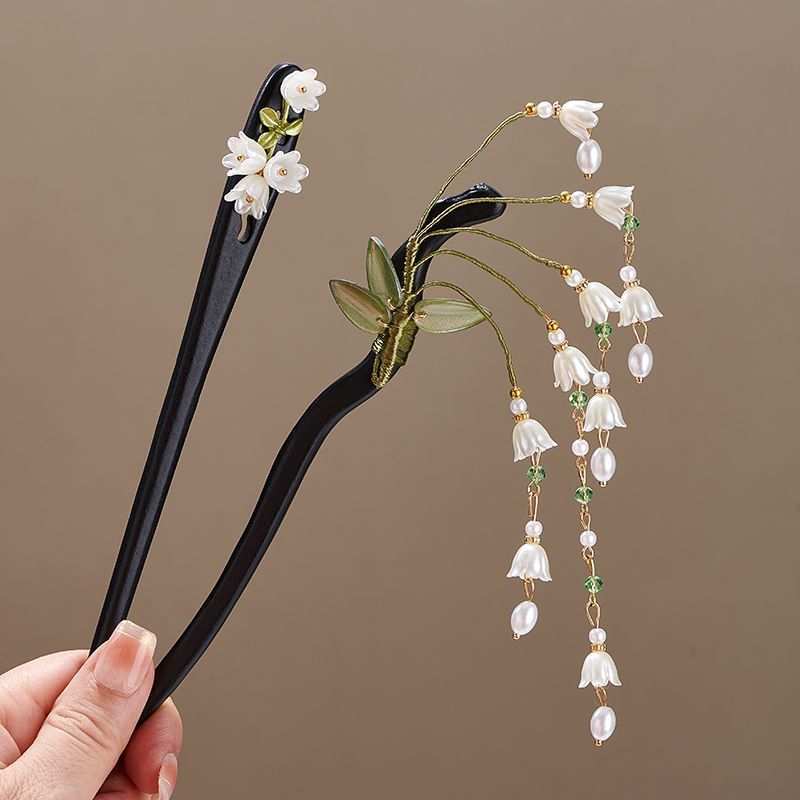 Wooden Flower Hairpin Vintage  – Women Accessories Shop Bewertung und Preis