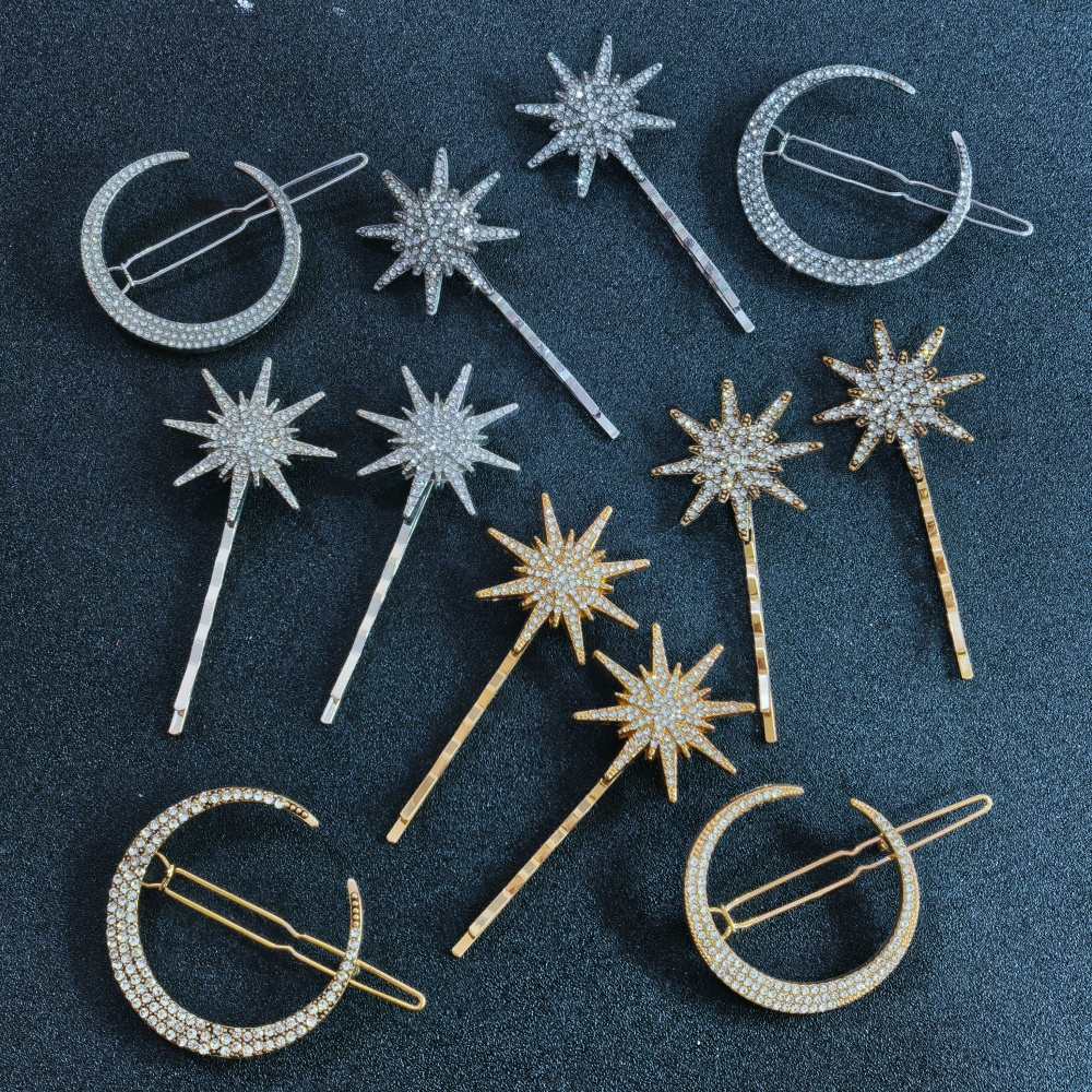 3/4 pcs set Crystal Star Hairp – Women Accessories Aesthetic Bewertung und Preis