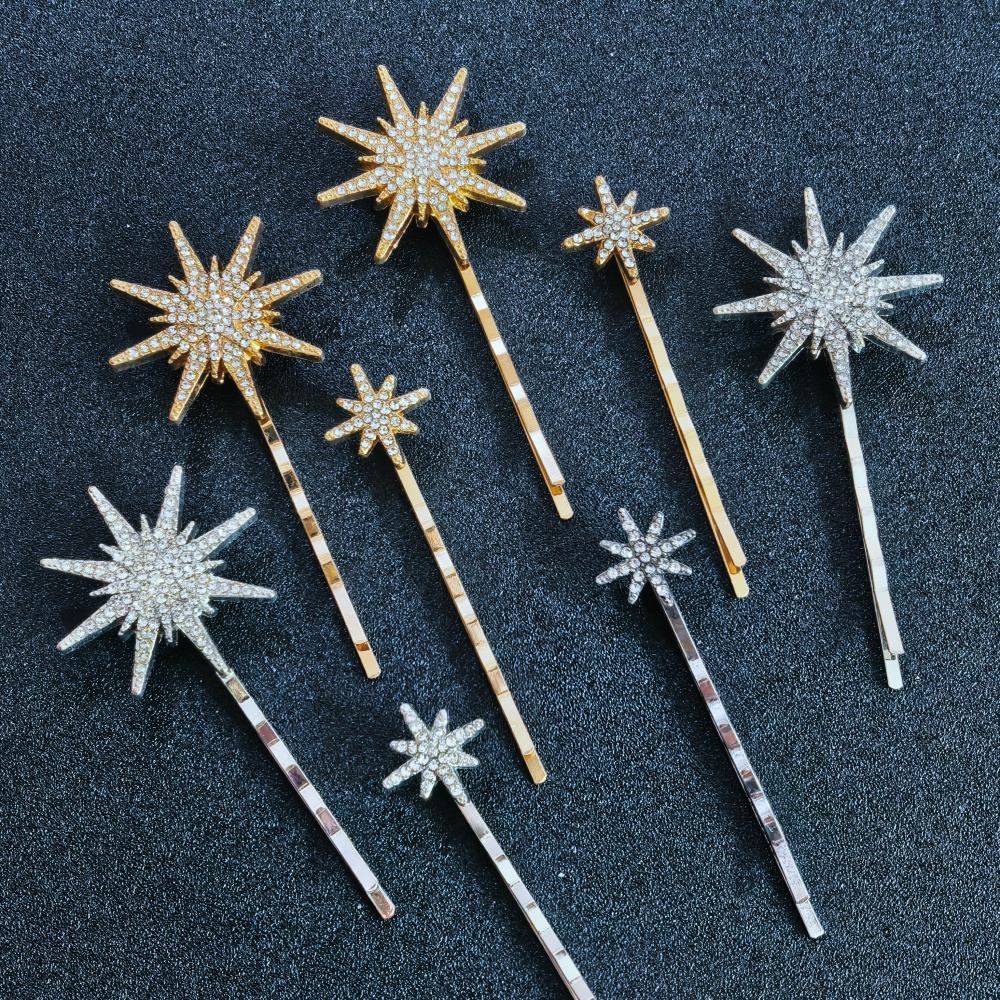 3/4 pcs set Crystal Star Hairp – Women Accessories Aesthetic Bewertung und Preis