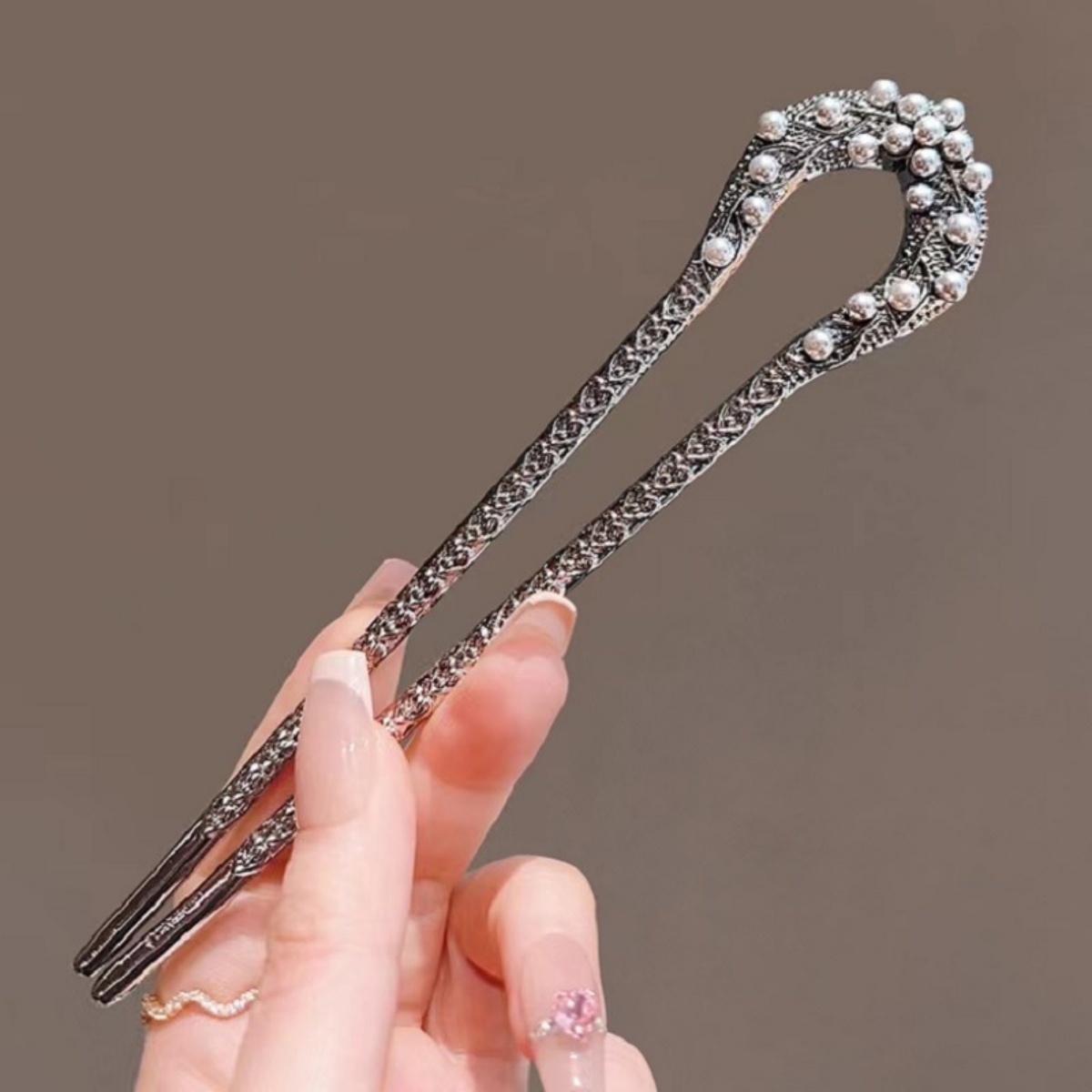 New Pearl U Shaped Hairpin For – Women Accessories Shop Bewertung und Preis