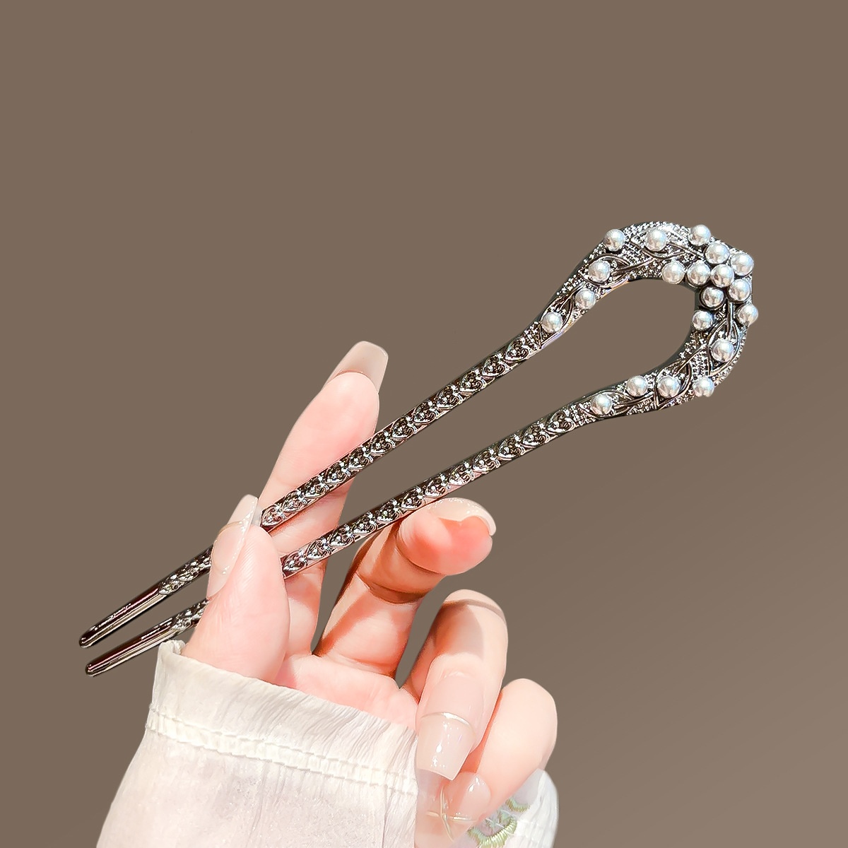 New Pearl U Shaped Hairpin For – Women Accessories Shop Bewertung und Preis
