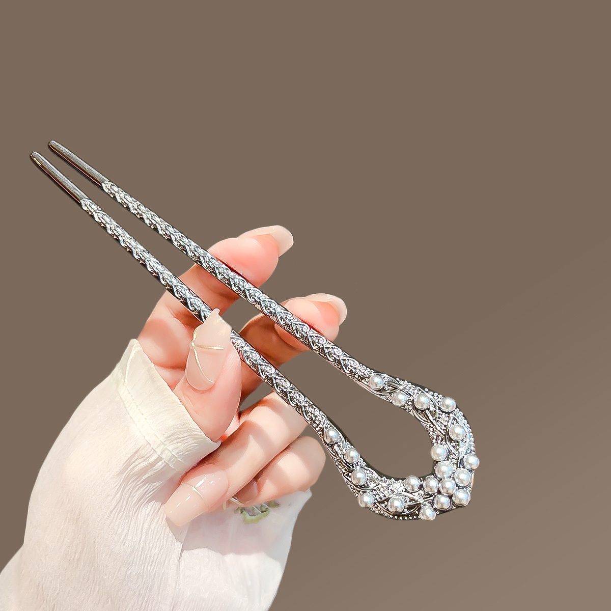 New Pearl U Shaped Hairpin For – Women Accessories Shop Bewertung und Preis