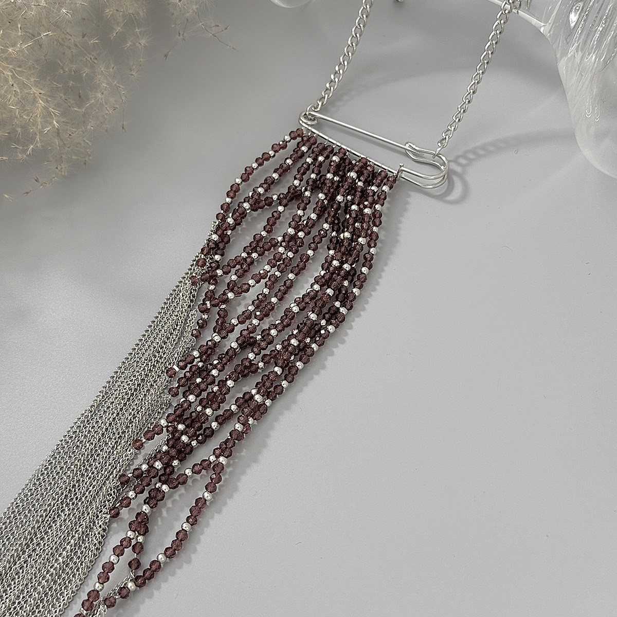 Silver Color Tassel Chain Broo – Women Accessories Chain Bewertung und Preis