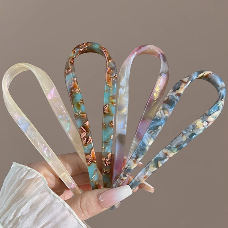 U-Shaped Hair Sticks Acetate A – Women Accessories Shop Bewertung und Preis