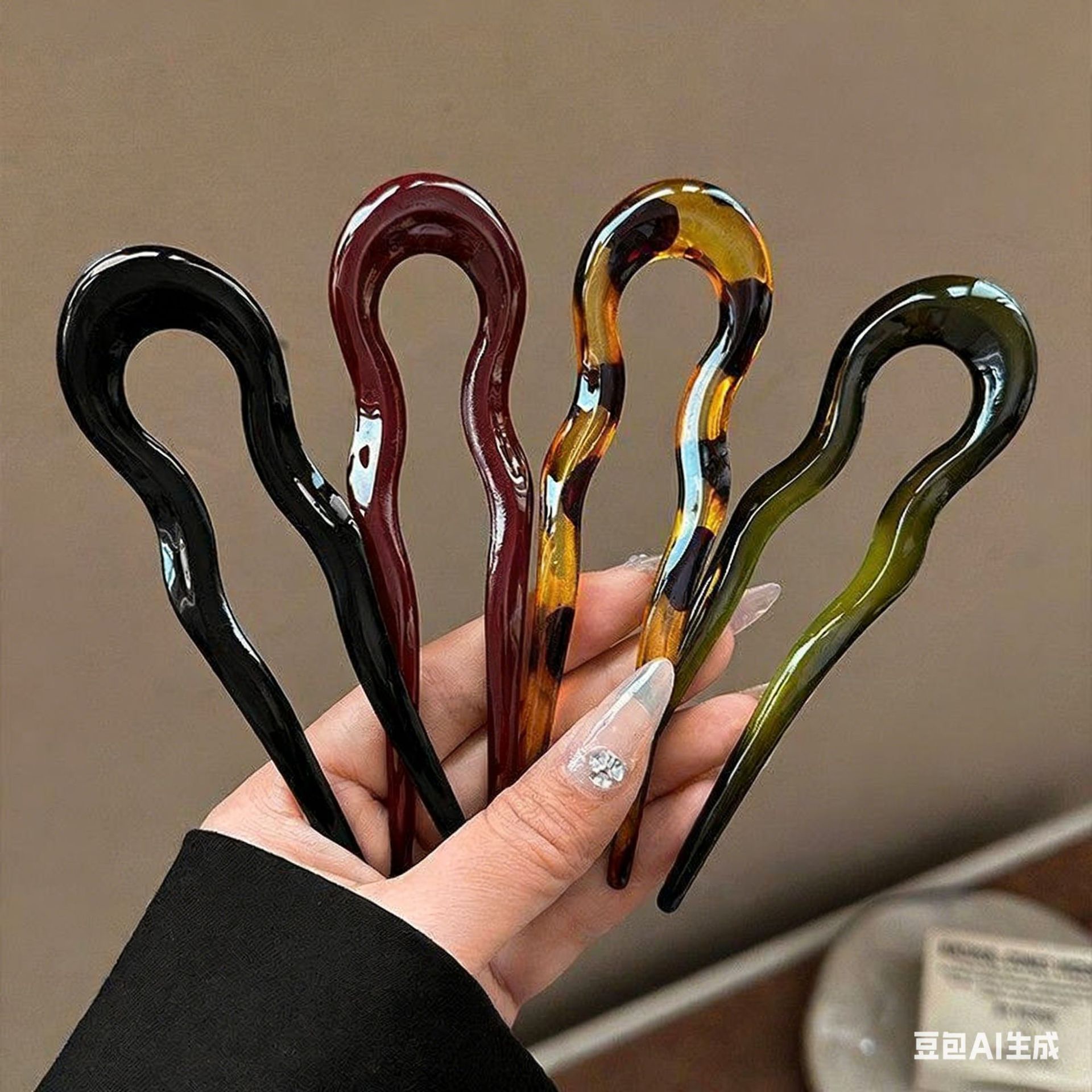 Elegant Acrylic U-shaped Hairp – Women Accessories Aesthetic Bewertung und Preis
