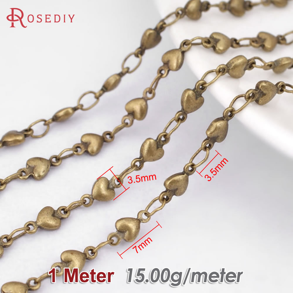 1 Meter Antique Bronze Brass S – Women Accessories Chain Bewertung und Preis