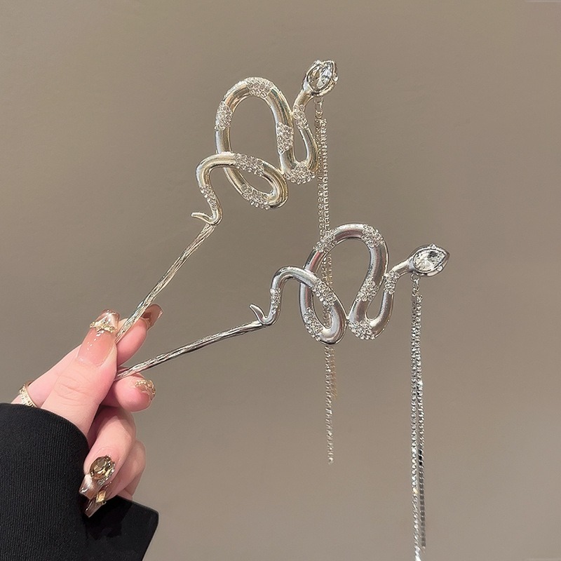1pc Snake Hair Sticks Tone Ser – Women Accessories Chain Bewertung und Preis