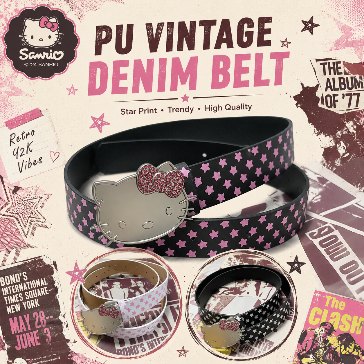 Sanrio Hello Kitty Y2K Hello K – Women'S Jeans Accessories Bewertung und Preis