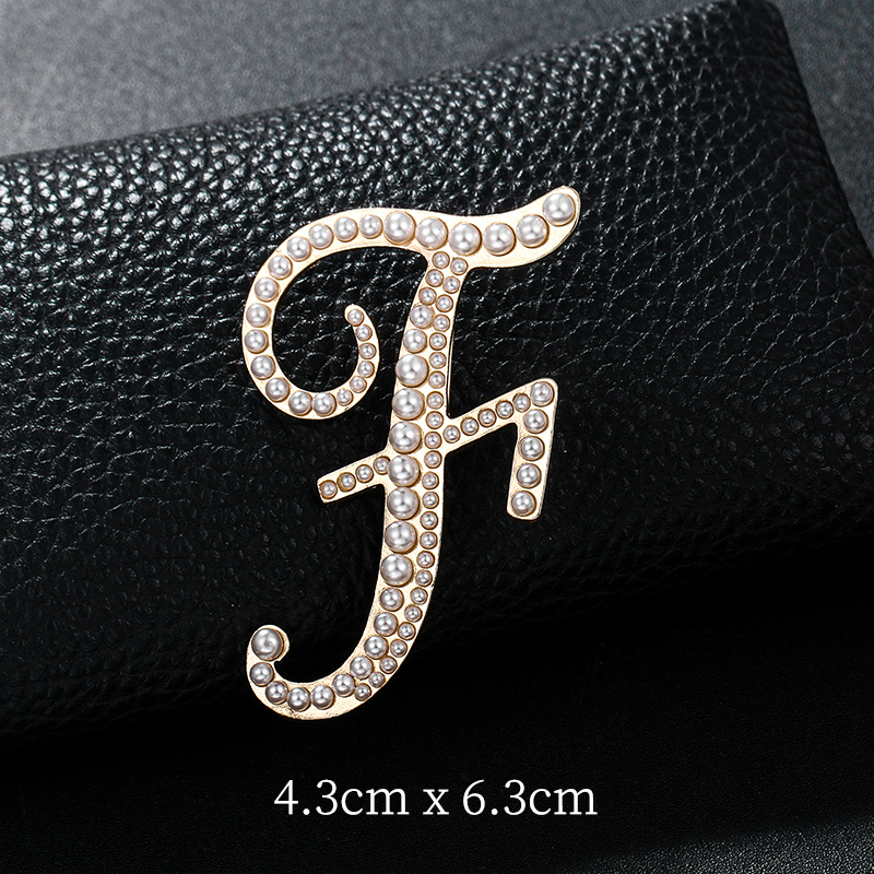 English Letters A-Z Pearl Broo – Women Accessories Name In English Bewertung und Preis