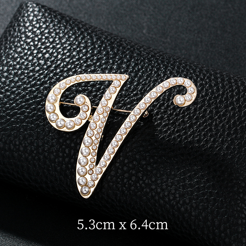 English Letters A-Z Pearl Broo – Women Accessories Name In English Bewertung und Preis